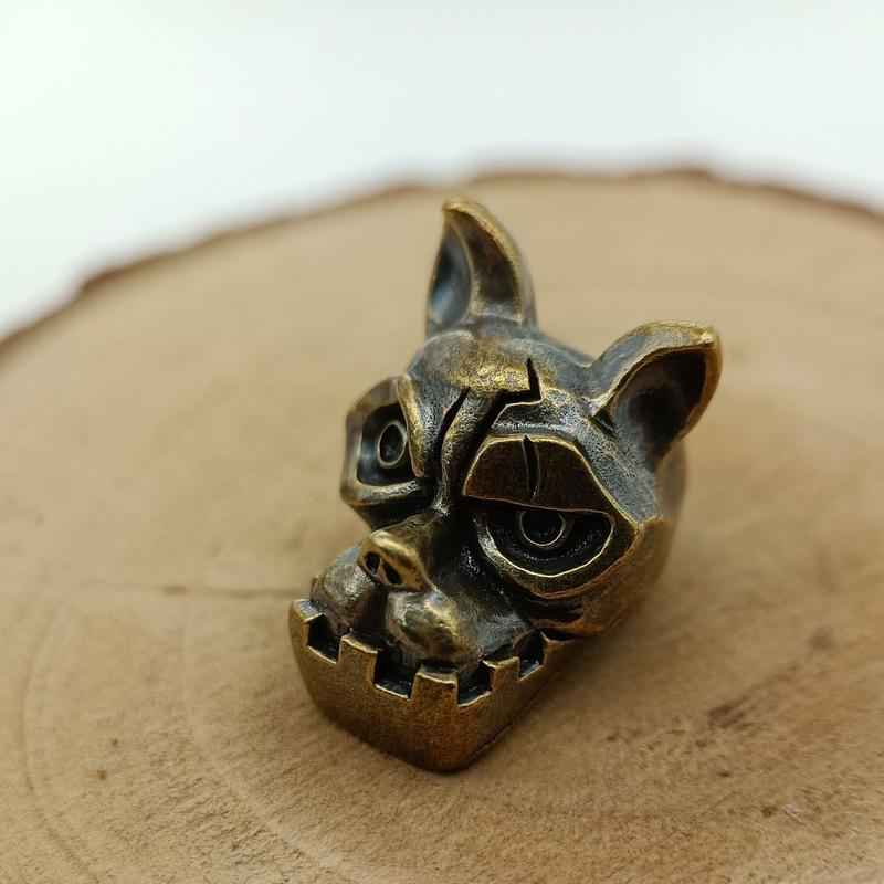 Pendentif en laiton tête de bo - Edc Carry Kit avis et prix