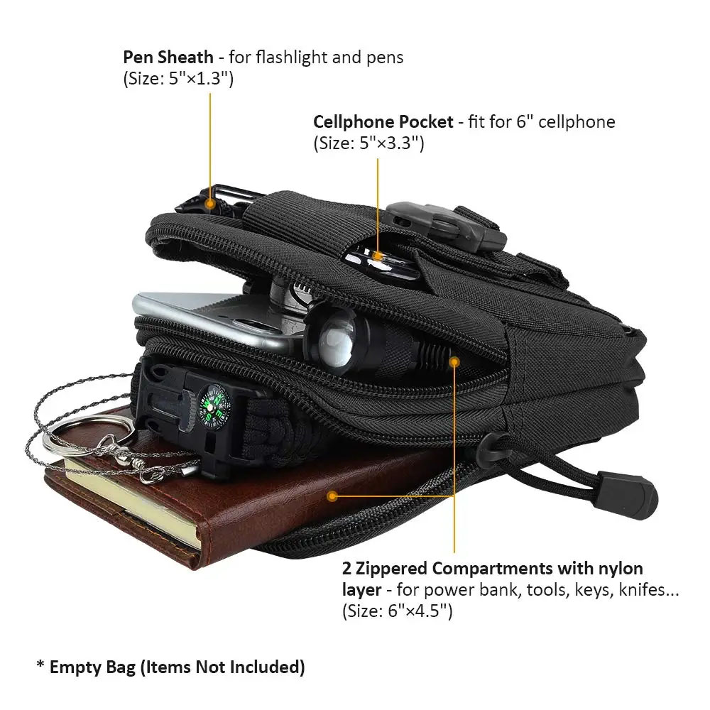 Sacs de ceinture tactiques mul - Edc Carry Belt avis et prix